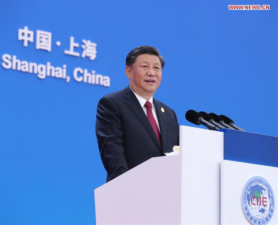 (CIIE)CHINA-SHANGHAI-XI JINPING-CIIE-OPENING CEREMONY (CN)