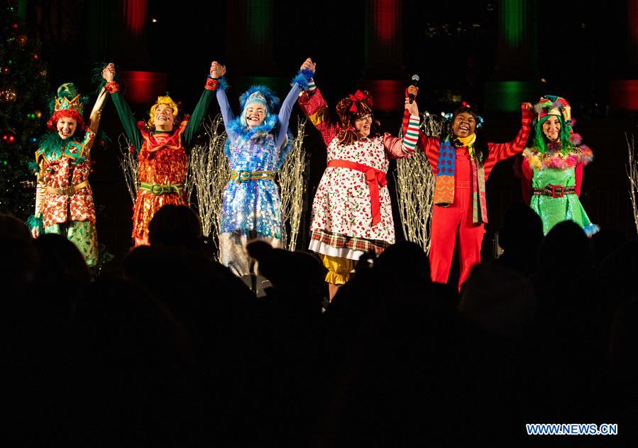 U.S.-CHICAGO-CHRISTMAS TREE-LIGHTING CEREMONY