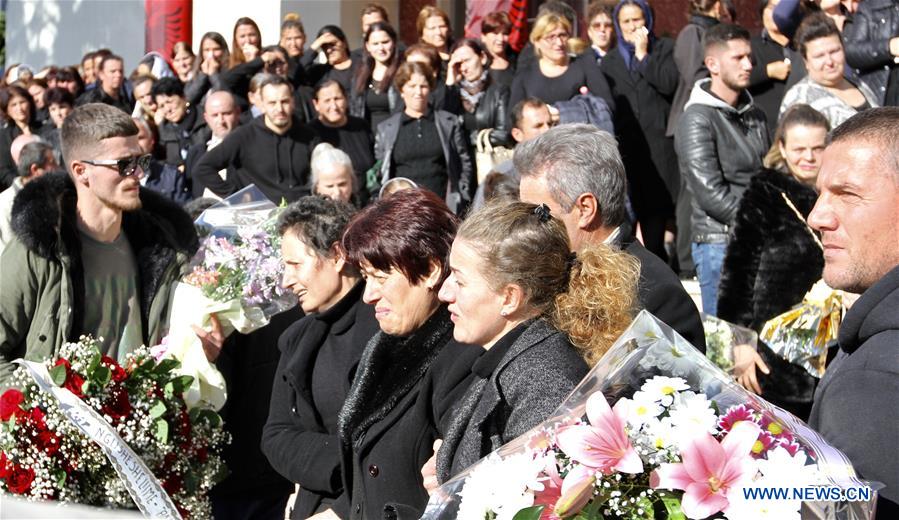 ALBANIA-EARTHQUAKE-FUNERAL