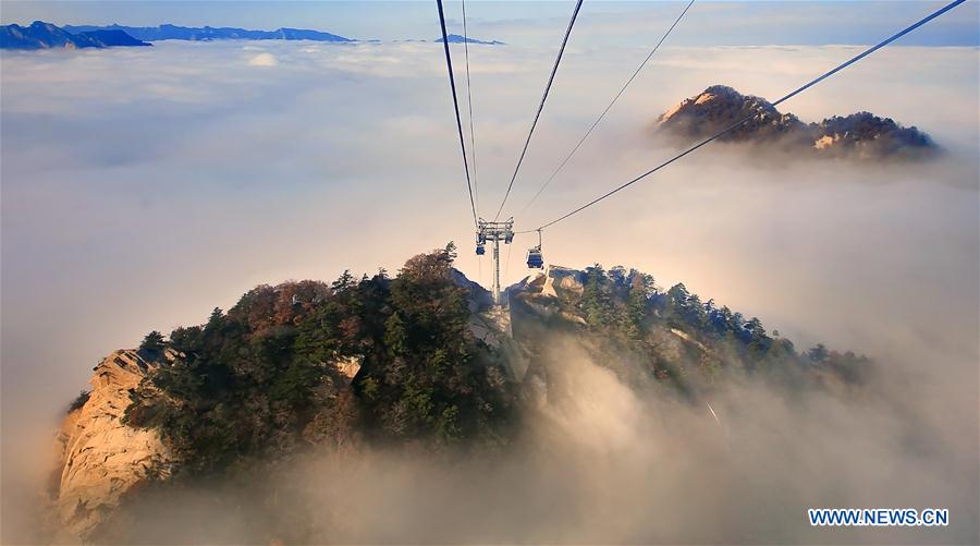 CHINA-SHAANXI-MOUNT HUASHAN-CABLEWAY MAINTENANCE (CN)