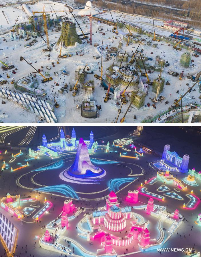 CHINA-HARBIN-ICE-SNOW WORLD-CONSTRUCTION (CN)