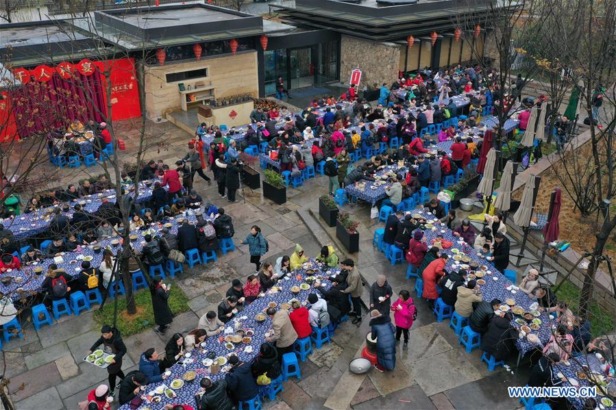 CHINA-ZHEJIANG-ANJI-LUNAR NEW YEAR-FEAST (CN)