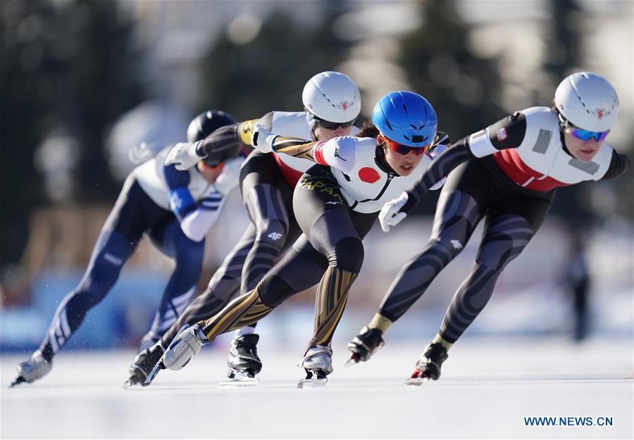 (SP)SWITZERLAND-ST. MORITZ-WINTER YOG-SPEED SKATING-MIXED NOC TEAM SPRINT