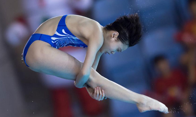 Zhang Jiaqi claims title of women's 10m platform at FINA Diving World Cup