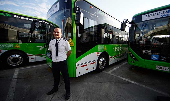 26 Chinese-made electric buses join mass transit system in Cali, Colombia