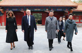 Xi and Trump visit Forbidden City