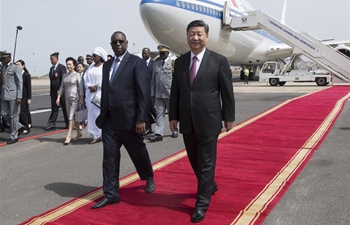 Xi arrives in Senegal for state visit