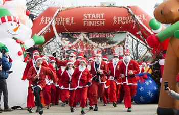 2019 Santa 5K Run held in Ontario, Canada