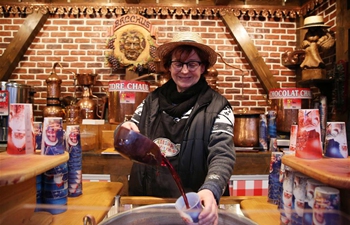 Annual Christmas market held at Jardin des Tuileries in Paris