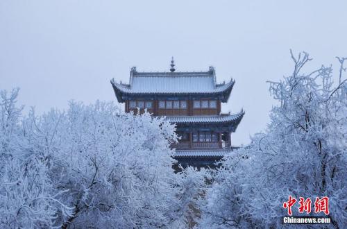 資料圖：小寒時節(jié)，甘肅嘉峪關(guān)市迎來了一場大雪。師永紅 攝