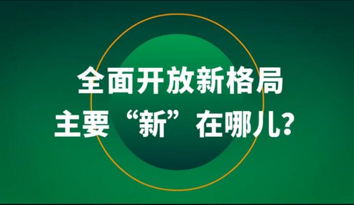 全面開放新格局主要“新”在哪兒？